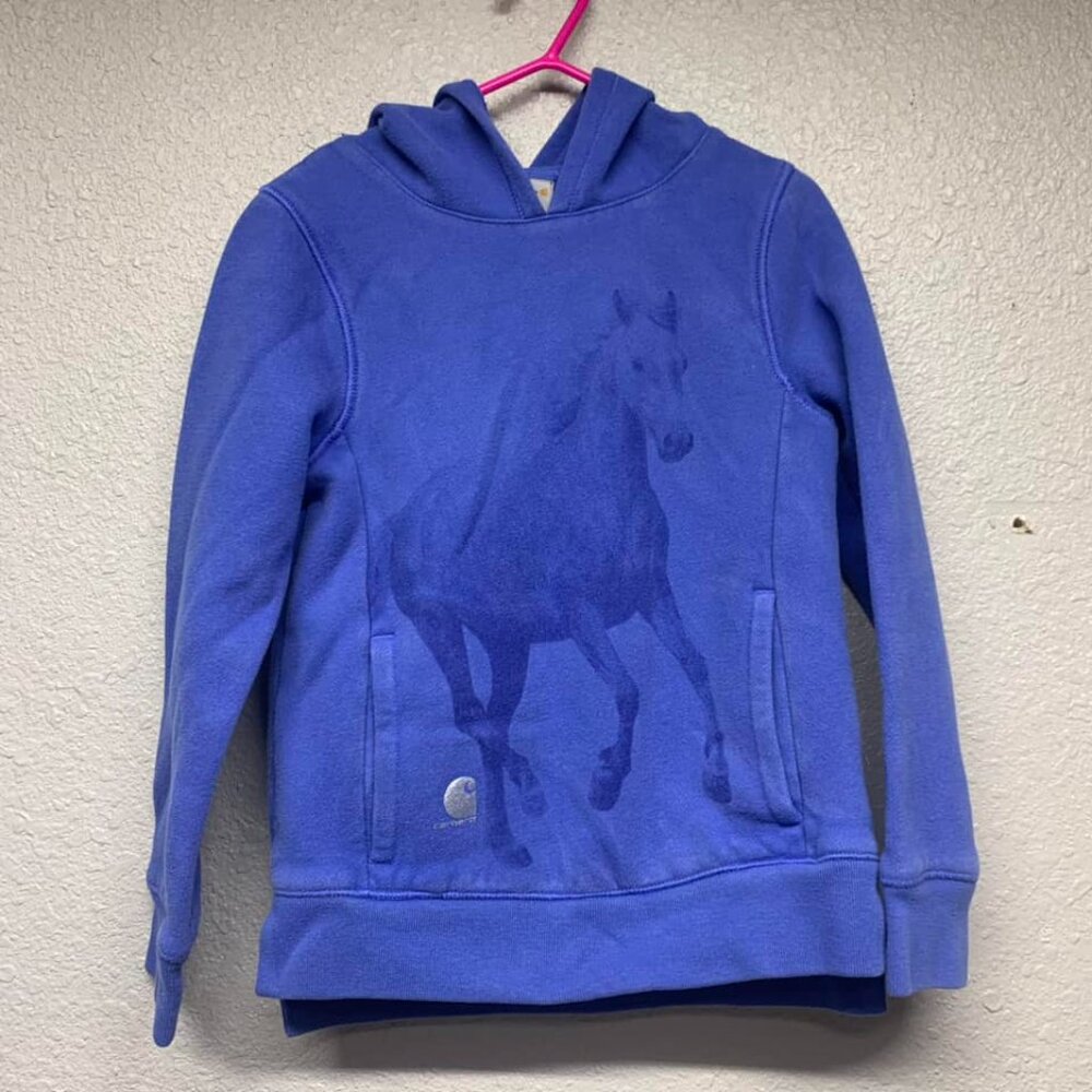Carhartt Sweatshirt Girls Size 8 Long Sleeve Hooded